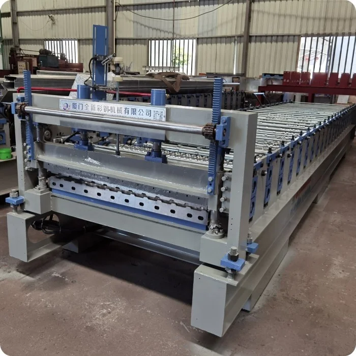 automatic control glazed roofing sheet roll forming machine line