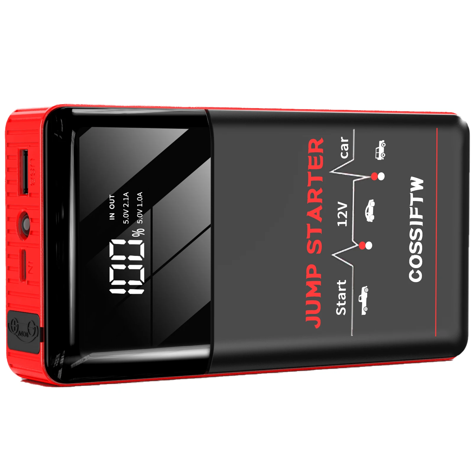 multifunction car battery charger jump starter and tire inflator with air pump compressor power bank for car booster