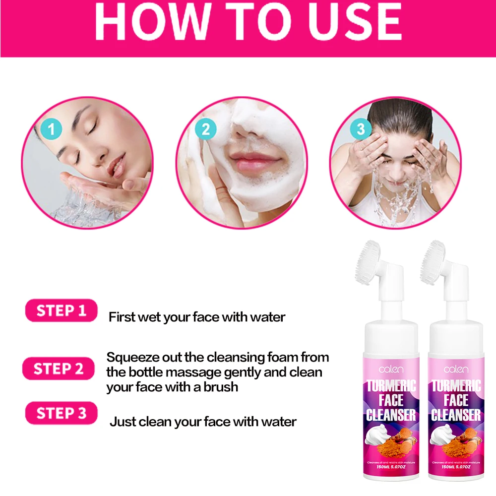 Luxfume 150ML Private Label Customization Deeply Clean Removes Oil And Dirt Turmeric Wash