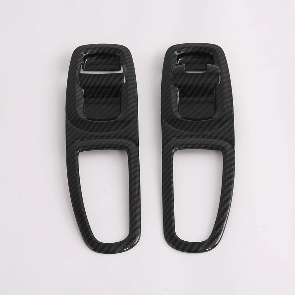 ABS Carbon Fiber Car Accessories Interior Decorative Armrest Window Rise Cover Glass Body Kits For Ford Transit Tourneo 2019