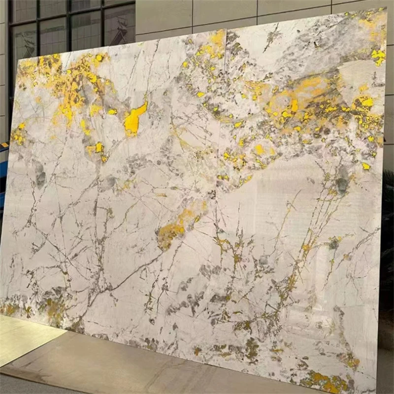 UV Marble Wall Panel PVC Marble Sheet Waterproof Wall Panels Flexible For Interior Wall Decoration
