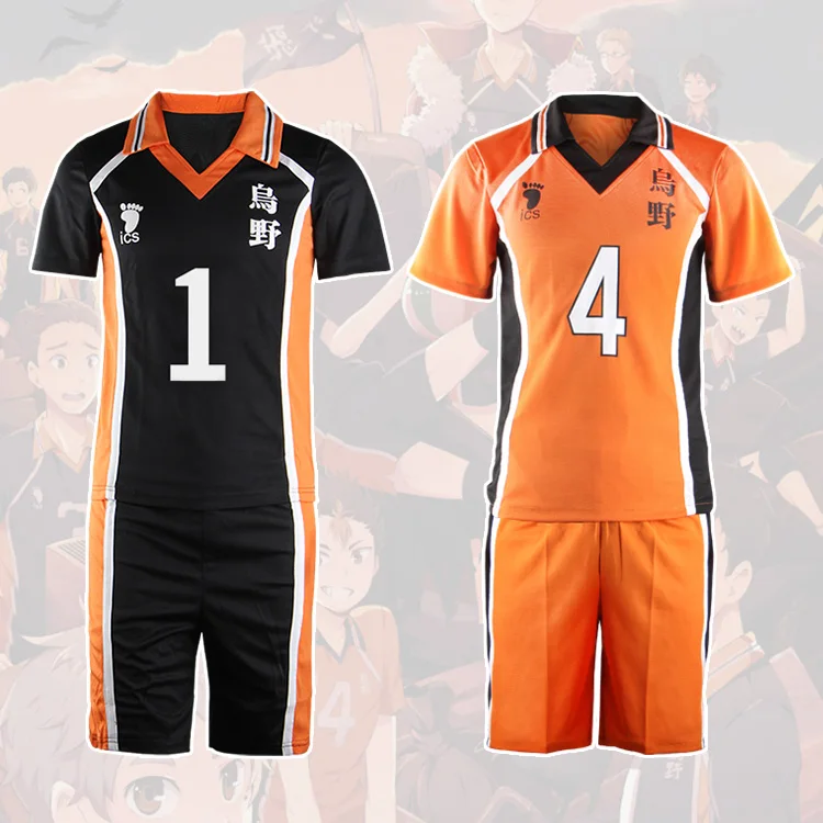 
Haikyuu!! cosplay costume Guangzhou manufacturer wholesale anime T-shirt short sleeve shorts 