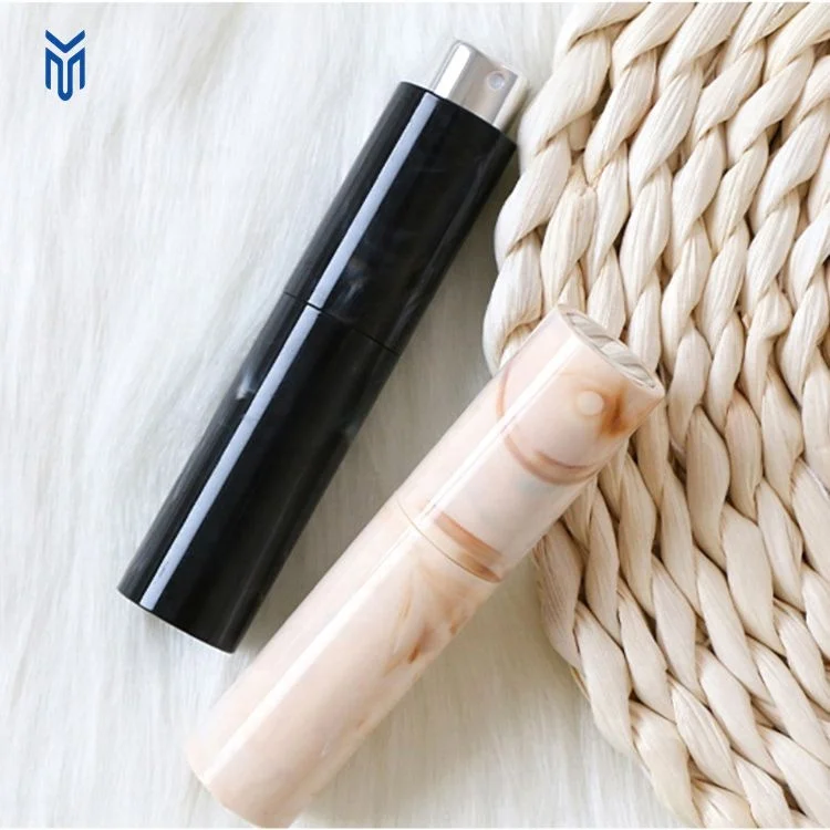 Luxury marble material mini perfume sprayer 10ml perfume glass bottle travel refillable perfume bottle with atomizer