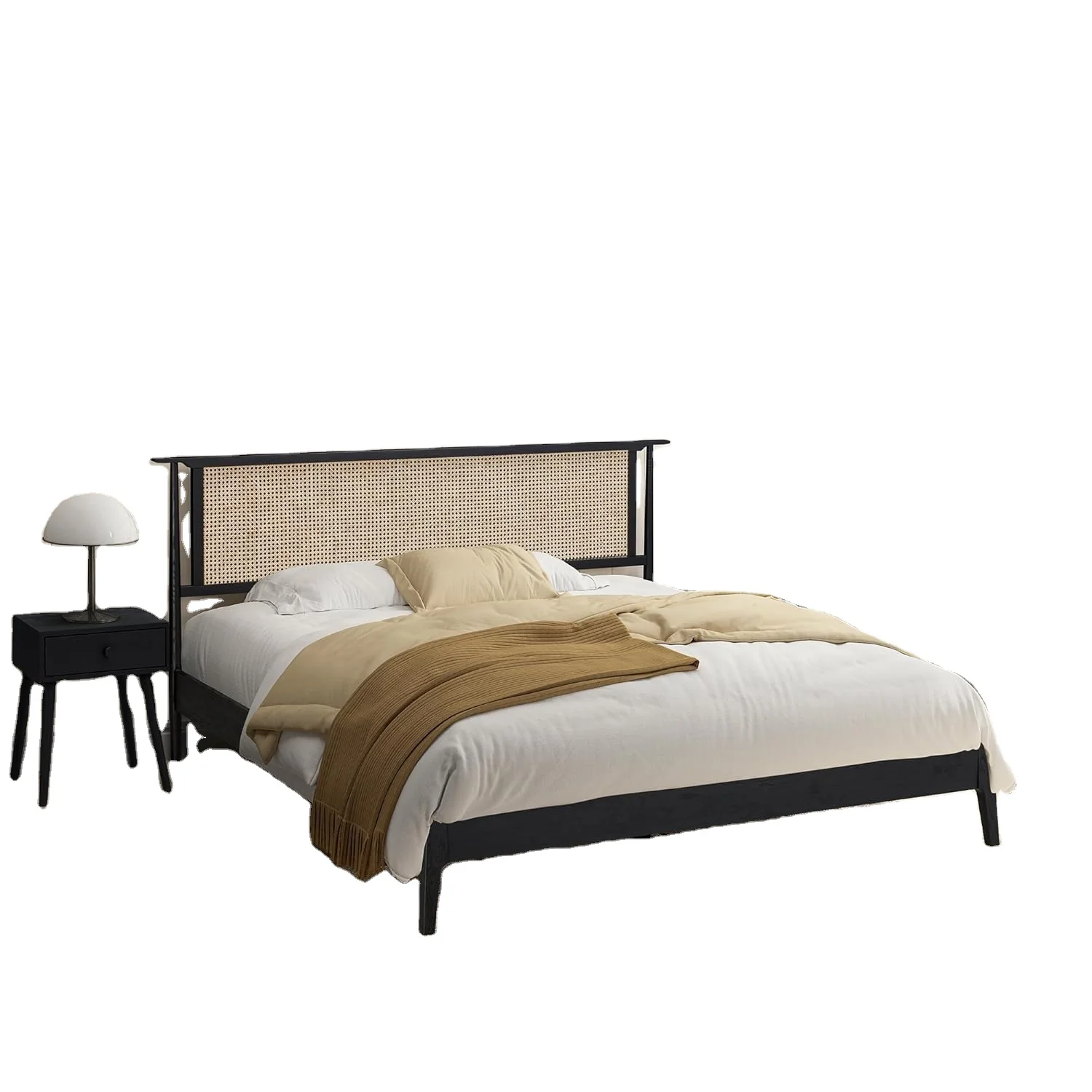 Natural wooden beds are useful for folding single wooden beds Wooden Platform Tatami Bed
