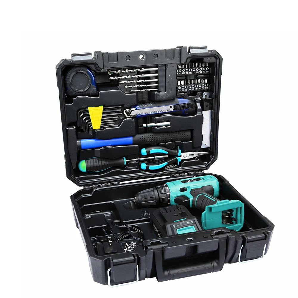 LCD720-1S KIT Customized repair tool kit for home box 44 pieces lithium hand tool set professional car tools set