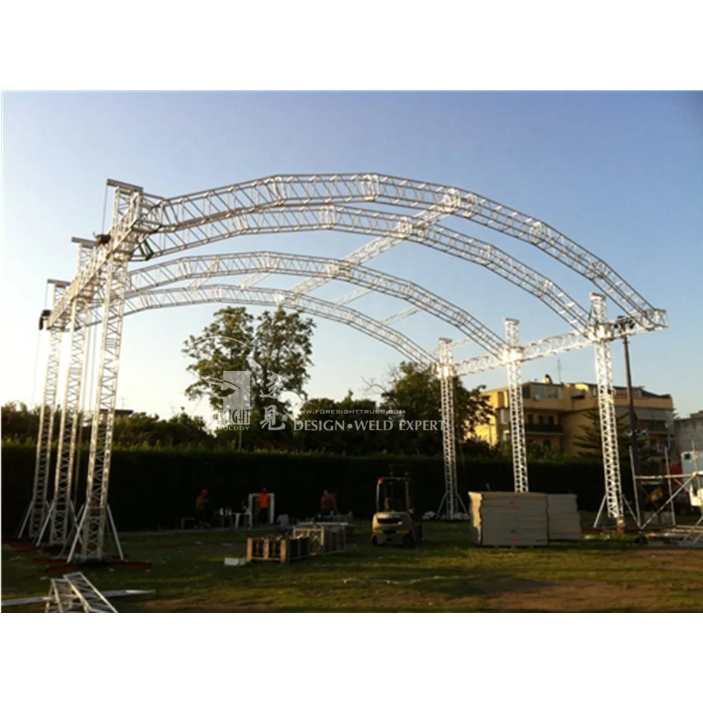 Flat/Arch/Peaked Roof Truss System Aluminum Roof Truss