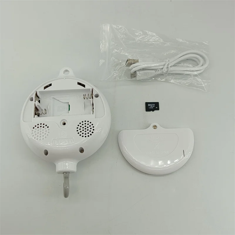 2024 Battery Operated Baby Bedding Rotary Music Box Plays 35 Tunes Bluetooth Baby Crib Mobile Baby Musical Crib Mobile