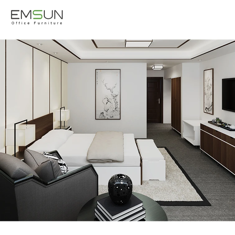 
EMSUN 5 Star Hotel Furniture Customized Bedroom Furniture 