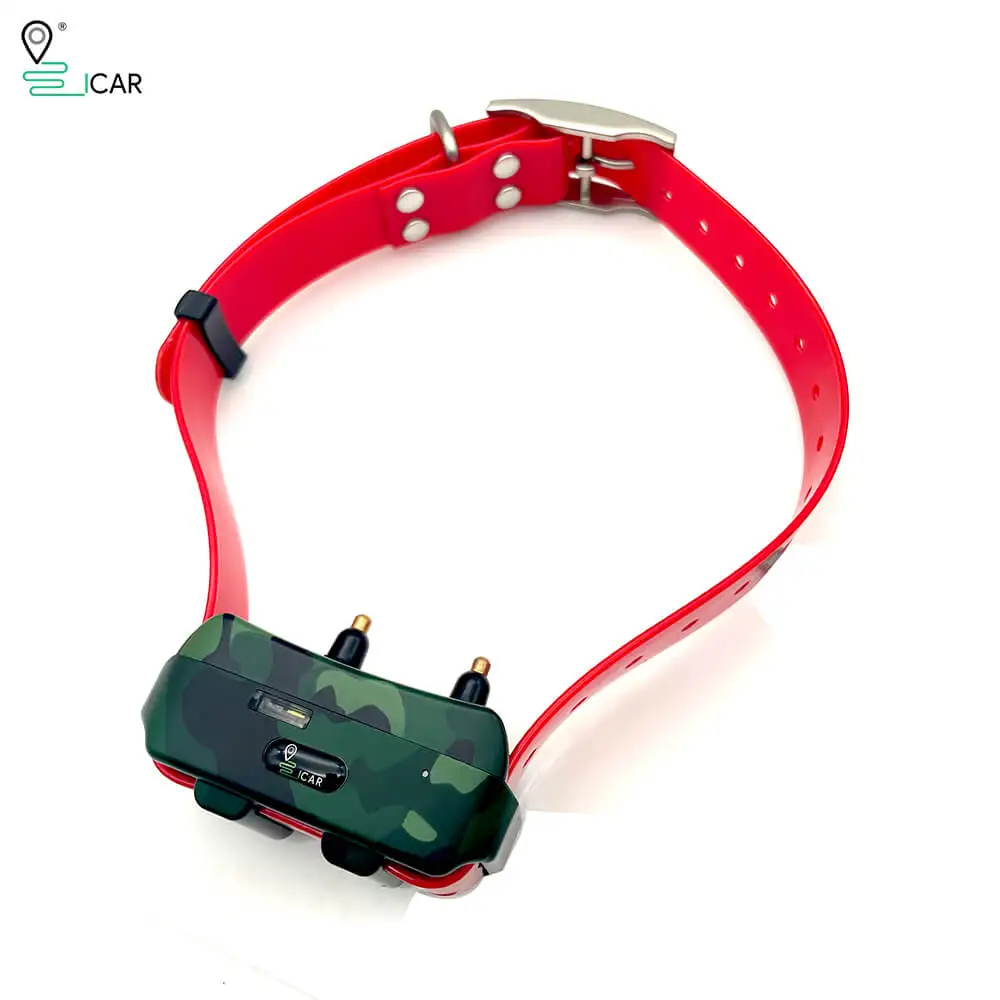 ICAR Dog GPS Tracker Waterproof 2000mah Electronic Collar with E-shock Function for Medium Large Dog Outdoor Hunting Locator