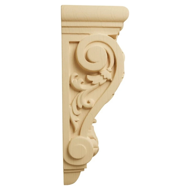 Wood Corbels Hand Carved Wood Corbel For American Country Home Exterior Decoration Brackets Wall Shelf Bracket Duty hand fan