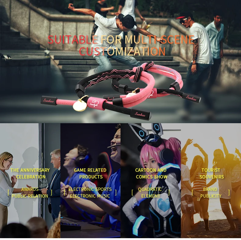 Good Quality Hardware Material Muti-layer Rope Washable Braided Bracelets