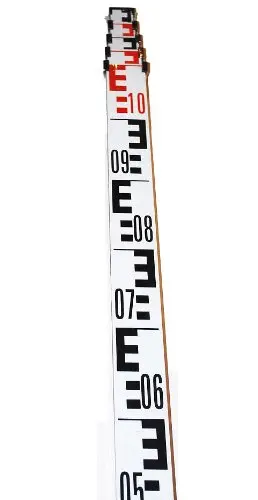 Telescopic Aluminum Survey Leveling Staff 5M