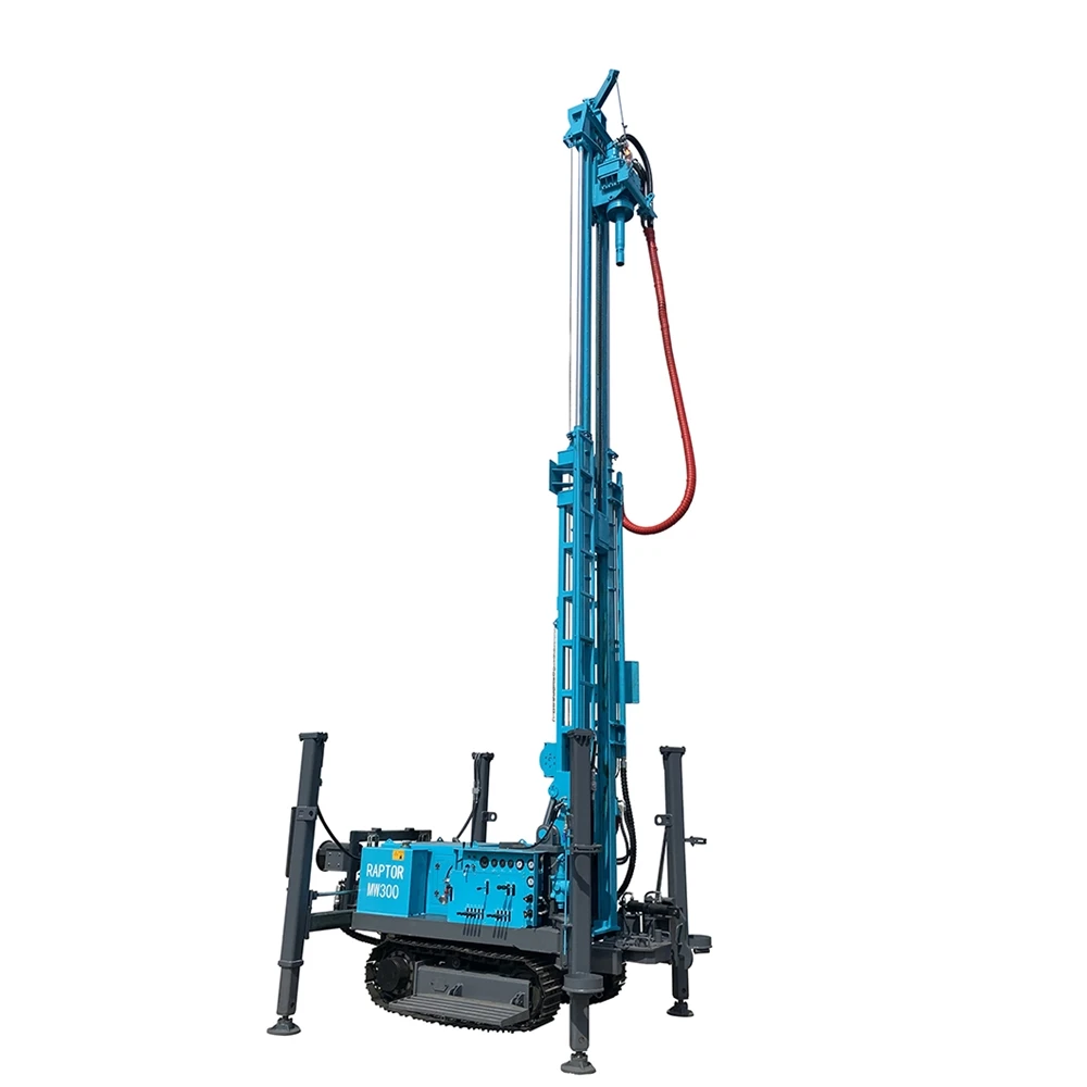 China-Made Crawler Water Well Drill Rig Machine 200m/300m/500m Capacity for Mining Drilling Rig Applications