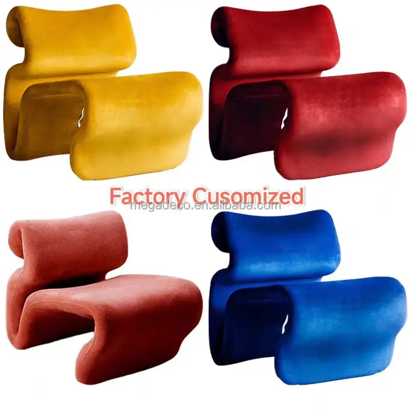 DONSUN Designer Abstract Lines Fold Jan Etcetera Bend Bendy Lounge Chair Fiberglass Profiled Lounge Chair