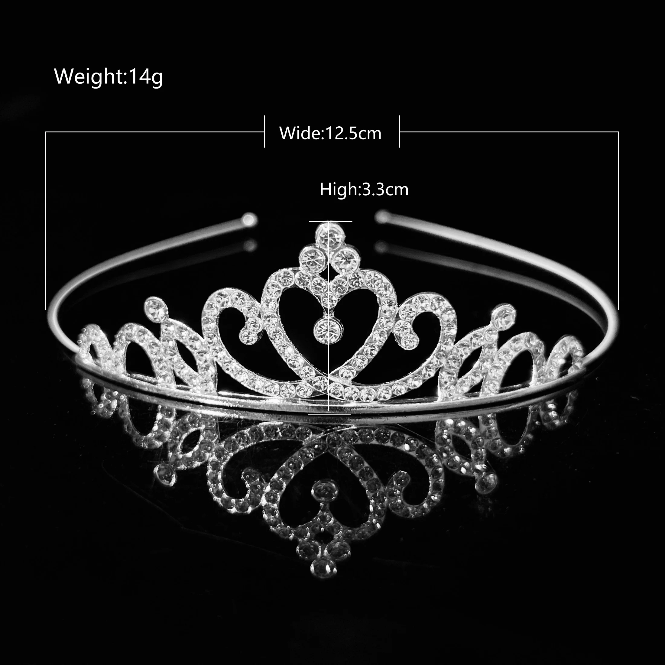 Beautiful crown Crystal Rhinestone birthday tiara Crown wedding headband