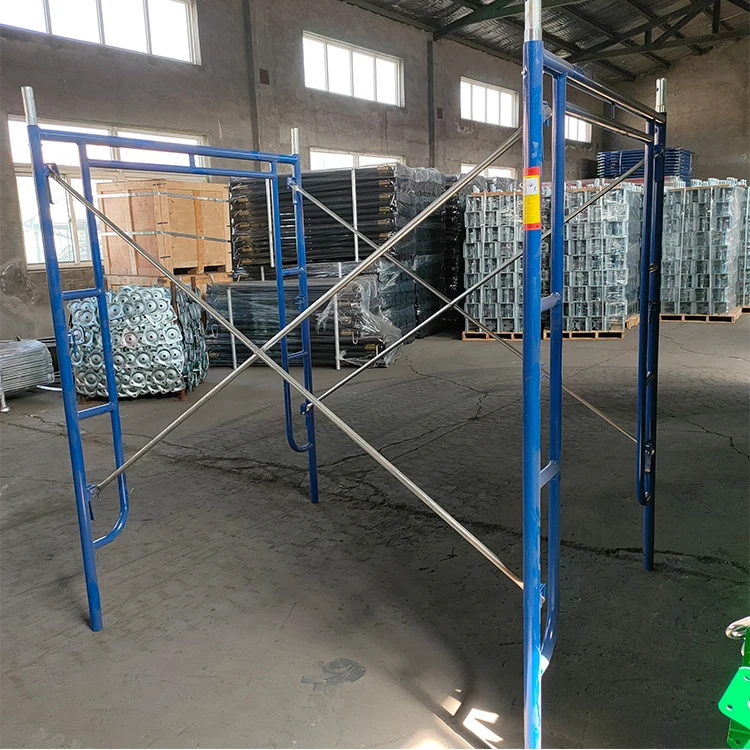 Mason Frame Scaffold Set Iron Steel Frame Construction Mobile Aluminum Walkthru Frame Double Ladder Scaffolding