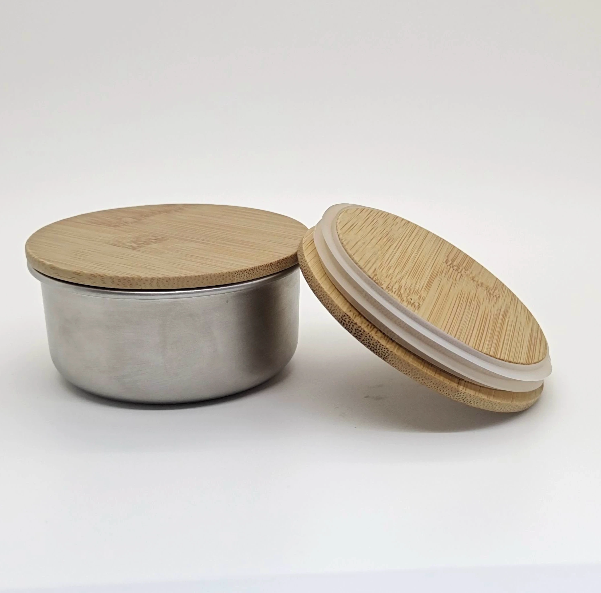 Custom Airtight Vanished Wood Bamboo Lid For Borosilicate Large Food Glass Spice Spaghetti Storage Jar Canister Container