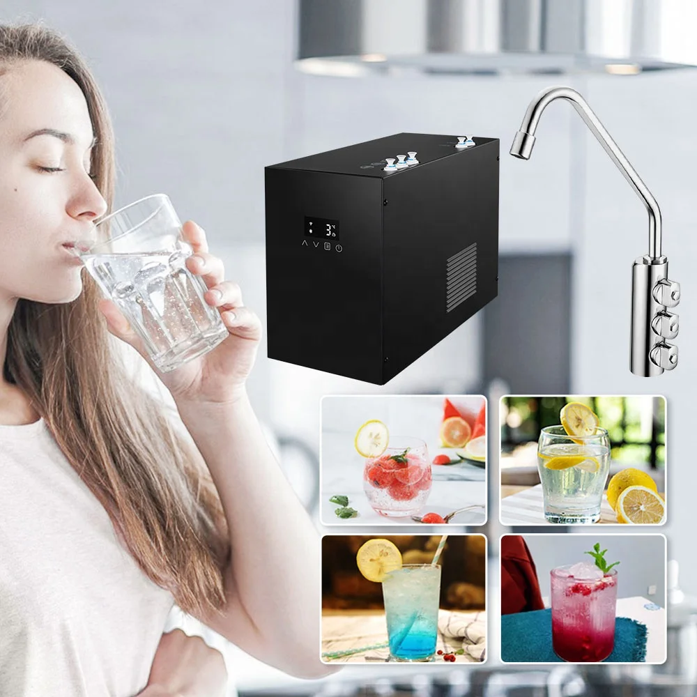 Home Kitchen Faucet Smart Panel 3-Stage 3.2L Tank Undersink Water Dispenser Tap Electric Cold Soda Maker Sparkling Water Tap