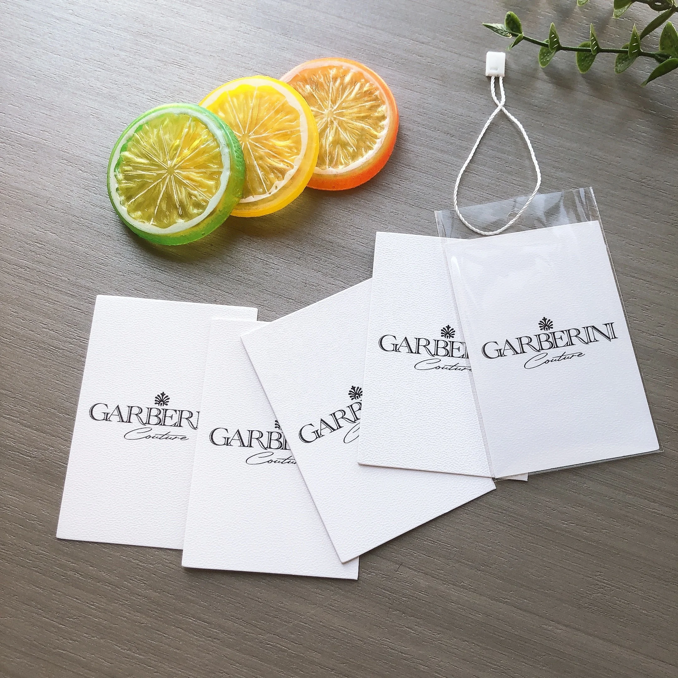 Custom printing logo Fashion white tag clothing brand hang tags with string