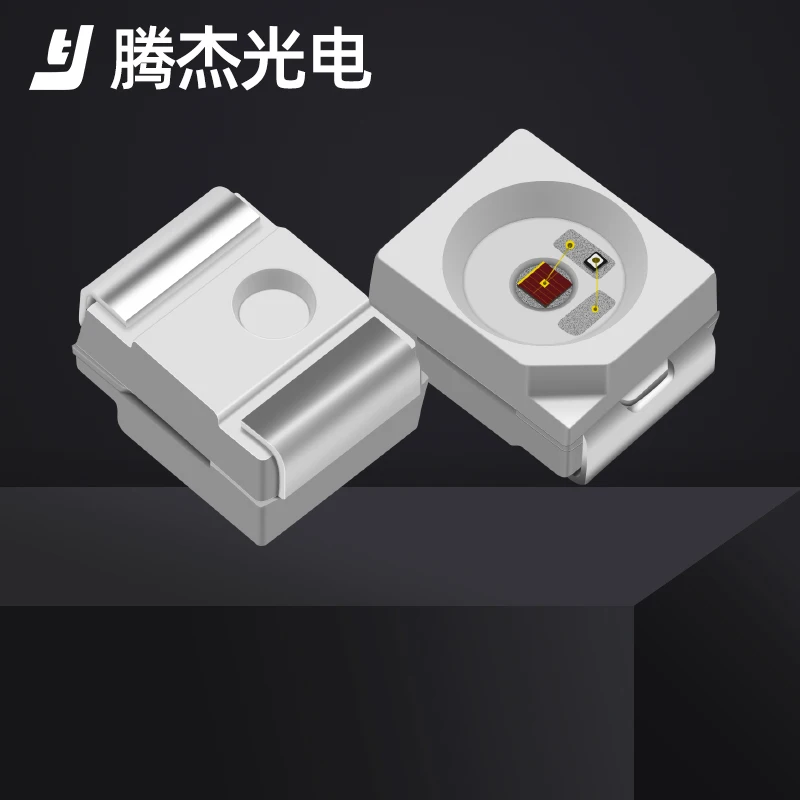 3528 plcc2 2 pins gold wire copper base 3528 amber led flat 3528 led smd