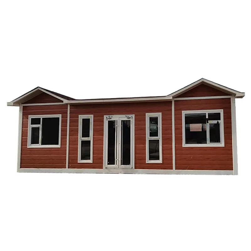 high quality glass house prefab house 4 bedrooms luxury