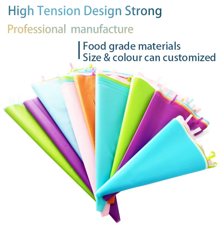 Горячая Распродажа 12 дюймов прочный материал различные силиконовые кондитерского мешка