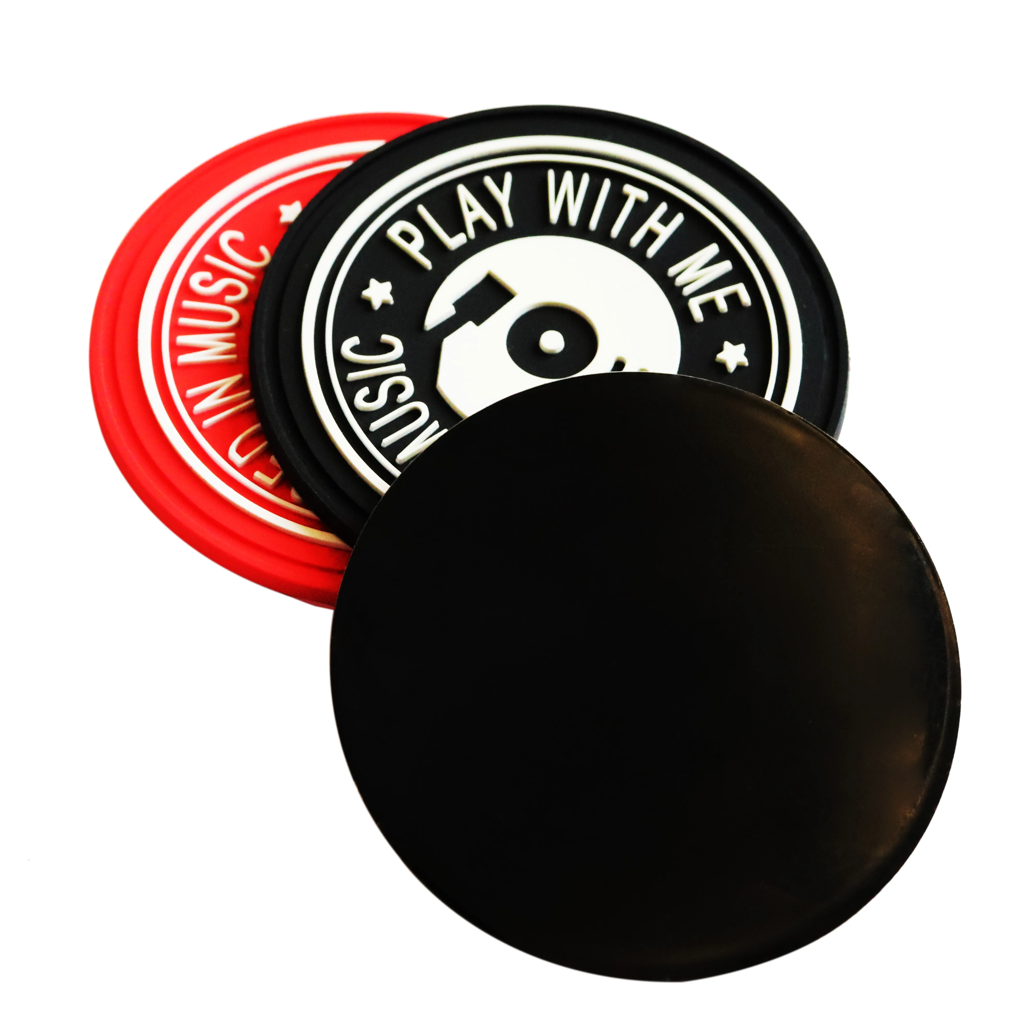 Custom 3d Silicone Logo Heat Press Label Soft PVC Embossed Rubber Label Patch For Clothing