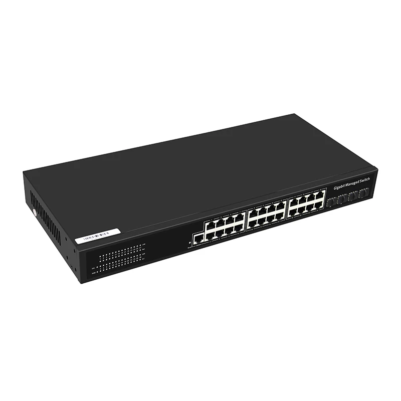 L2 28-портовый гигабитный 4-портовый sfp управляемый коммутатор oem управляемый сетевой коммутатор