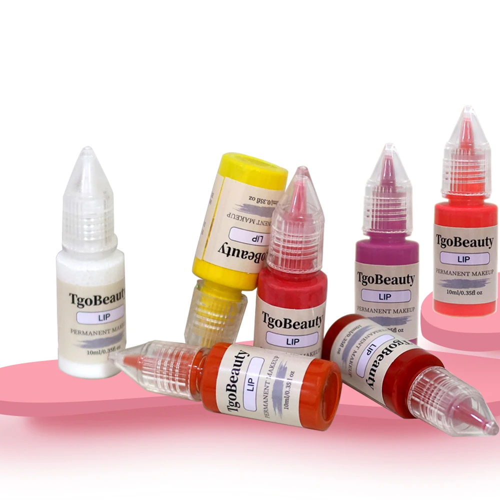 Free Logo Organic Micropigmentation Lip Eyebrow Permanent Makeup Pigment 10ml Cream Tattoo Ink Microblading Pigment