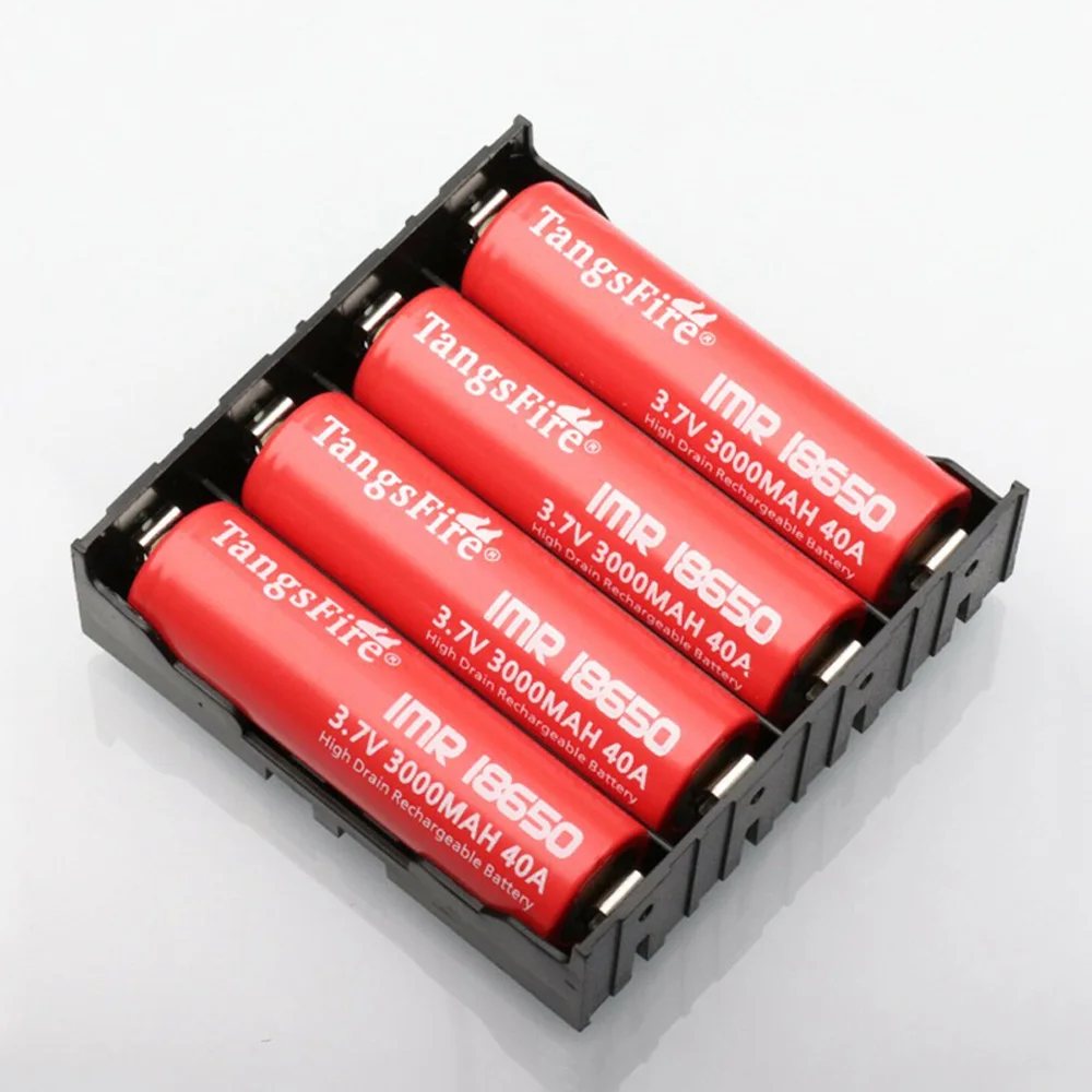 4 Solt 18650 Battery Holder With Hard Pin 3.7V Battery Case Box 4*18650 Batteries Container DIY Box