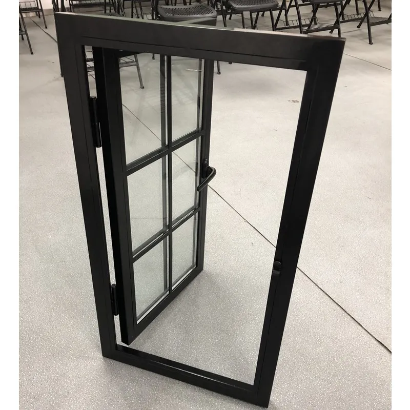 Lowest price Top Manufacturer simple iron grill window door loft door grill design double door steel casement window