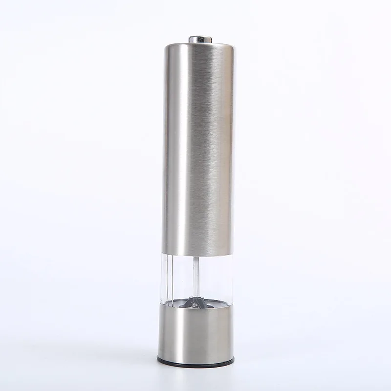 Hot Selling Rechargeable Electric Stainless Steel Gravity Mill Salt and Pepper Grinder with Spice Jar