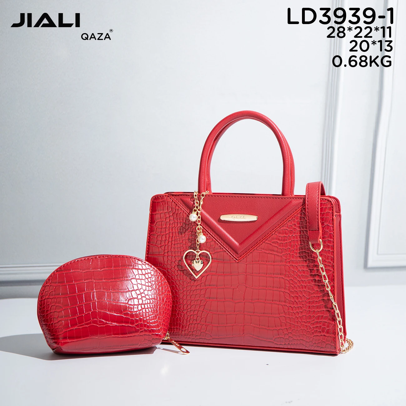JIALI QAZA Supplier Wholesale handbags for women luxury 2023 new fashion design leather ladies hand bags high quality 2 in1 bags