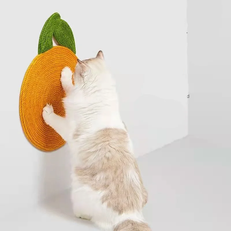Factory Supplies Fruit Shape Cat Scratching Pad Cat Scratching Board Floor Sisal Claw Grinding Pad Pet Playing Toy