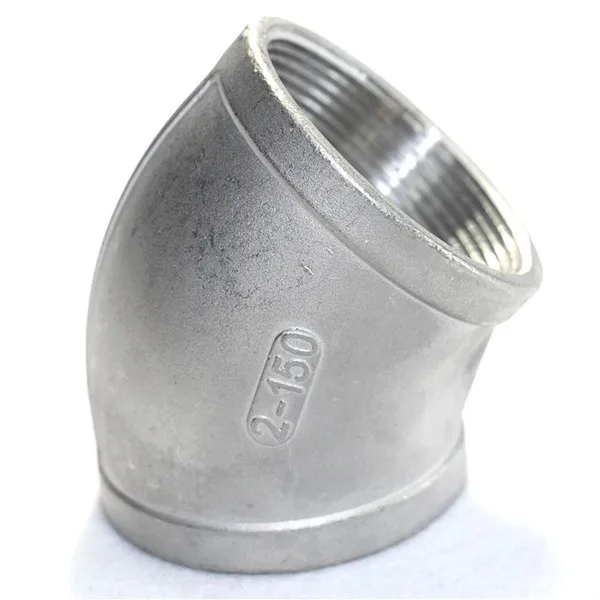 Plumbing Fittings 45/90 degree Elbow Stainless Steel 304 316 Elbow Fittings NPT BSP Thread Elbow