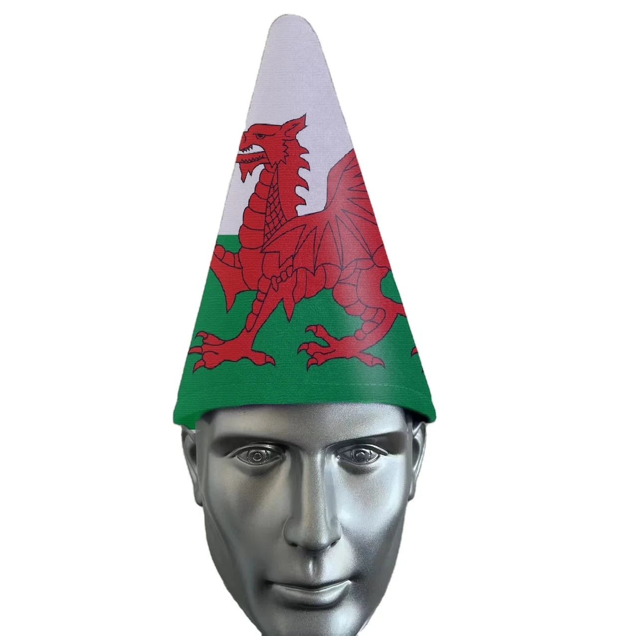 Welsh Football Fans Megaphone Hat  Party Hat megaphone hat for 2022  Football sports fans