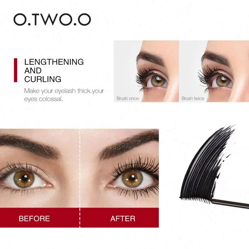 oem O.two.o Woman Beauty Product Eye Makeup Fiber 3d Lengthening Lashes Waterproof Mascara O.two.o Woman Beauty Product Eye Makeup