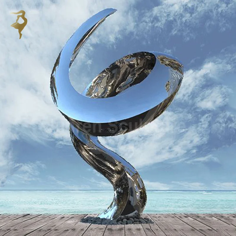 customized painting stainless steel sculpture for sale