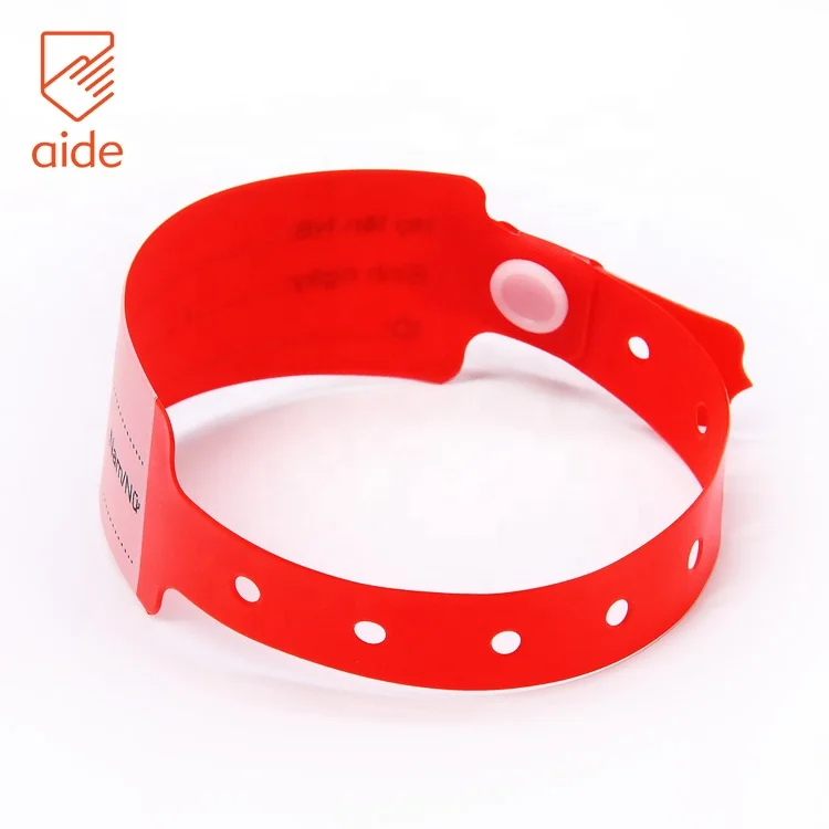 Factory Direct Sales Custom Disposable Medical Plastic PVC Hospital Patient id Wristbands