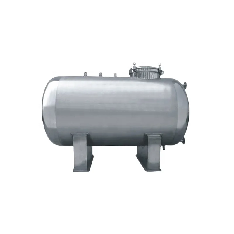Vertical horizontal stainless steel beer processing water storage tank