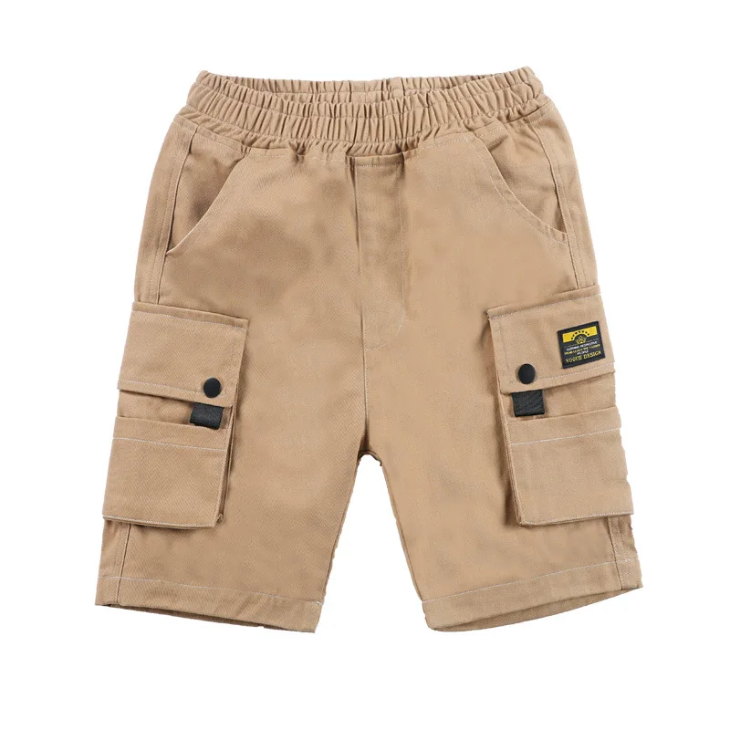 
2021 Hot sale boys cargo short pants wholesale boys beach shorts cotton Summer boys shorts 12 years old 