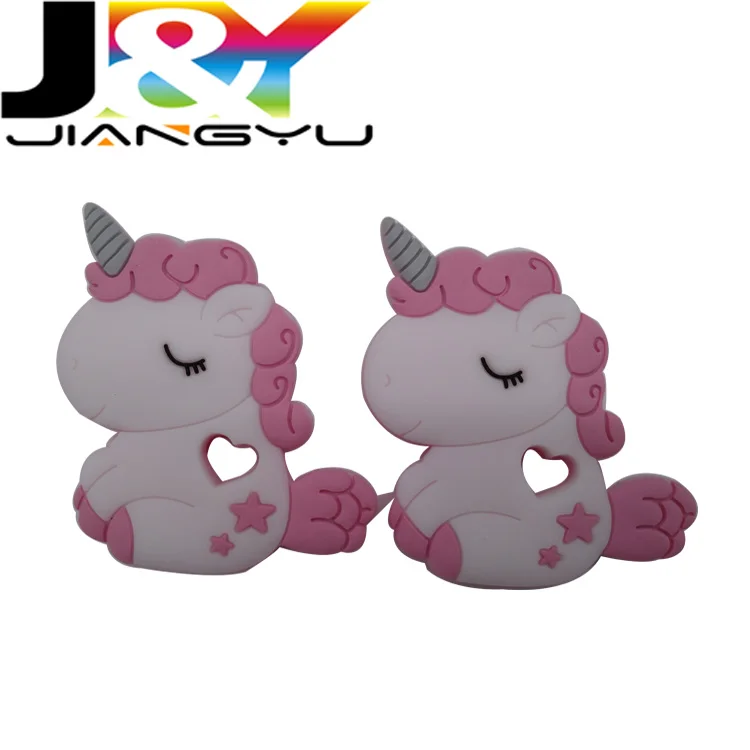 Unicorn Baby Bath Brush Toddle Chew Hair Brush Silicone Baby Product for Newborn 6 Months Infant Teething Toys