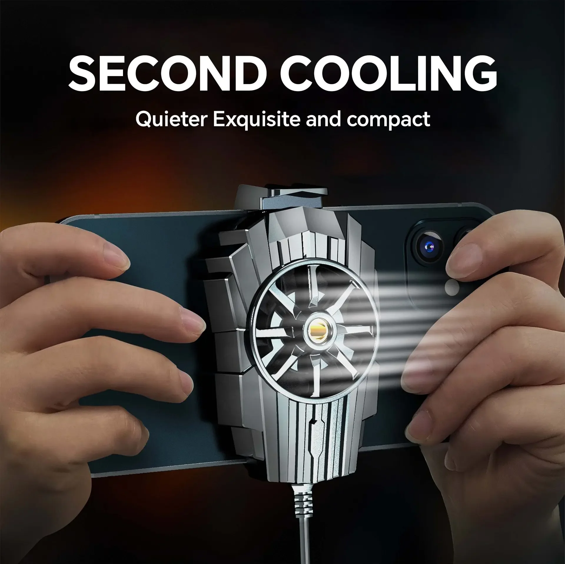 New Mini Air-cooled Mobile Phone Radiator Back Clip-on Gaming Cooler Portable Cooling Fan