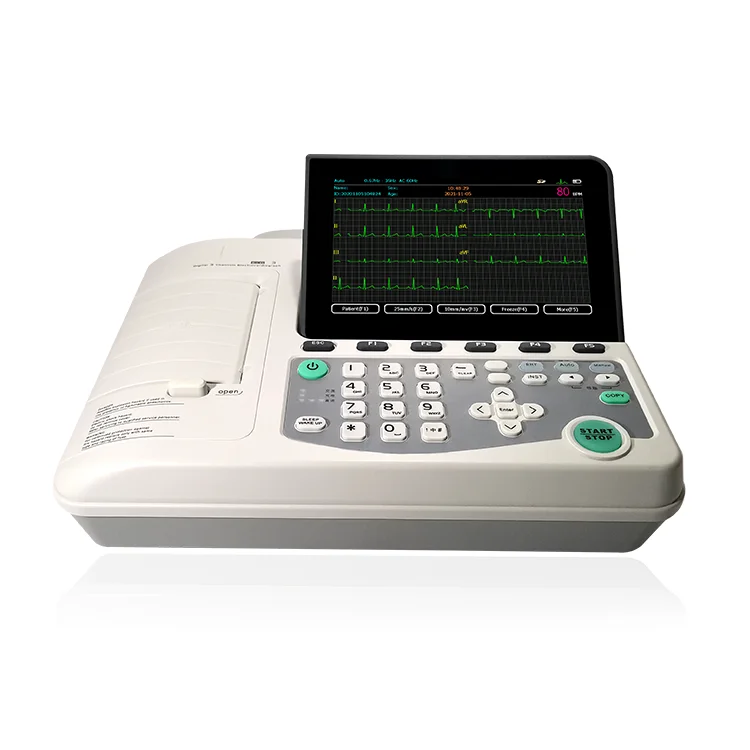 ECGMAC VET-301 animal dog cat 3 channel veterinary ecg machine