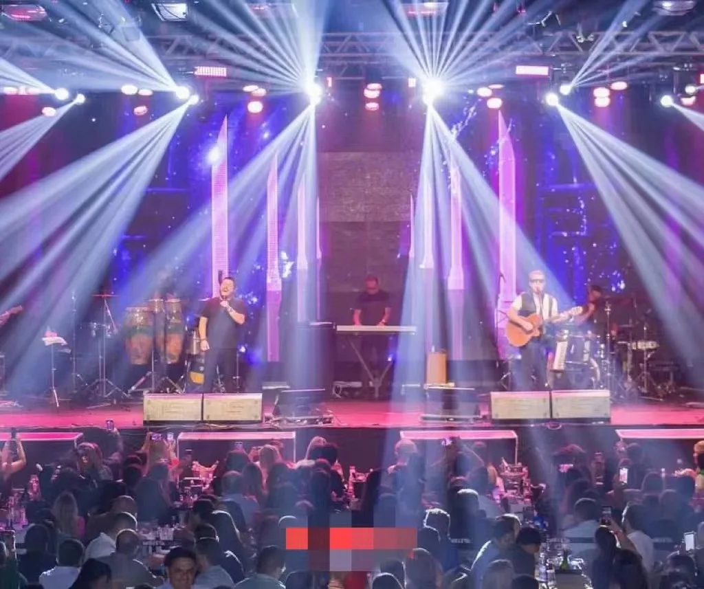 150W LED Moving head light RGB color mixing 3-in-1 LED to pre-program or control the movement, color and wash gobo effects