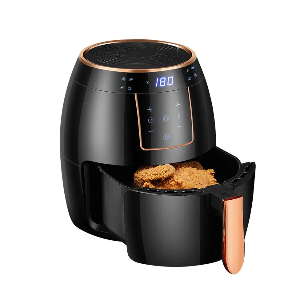 Household 5.5L Smart Air Fryer touch screen control Oil Free Air Fryer Large Capacity Chicken Fried Tools Kitchen Appliance
