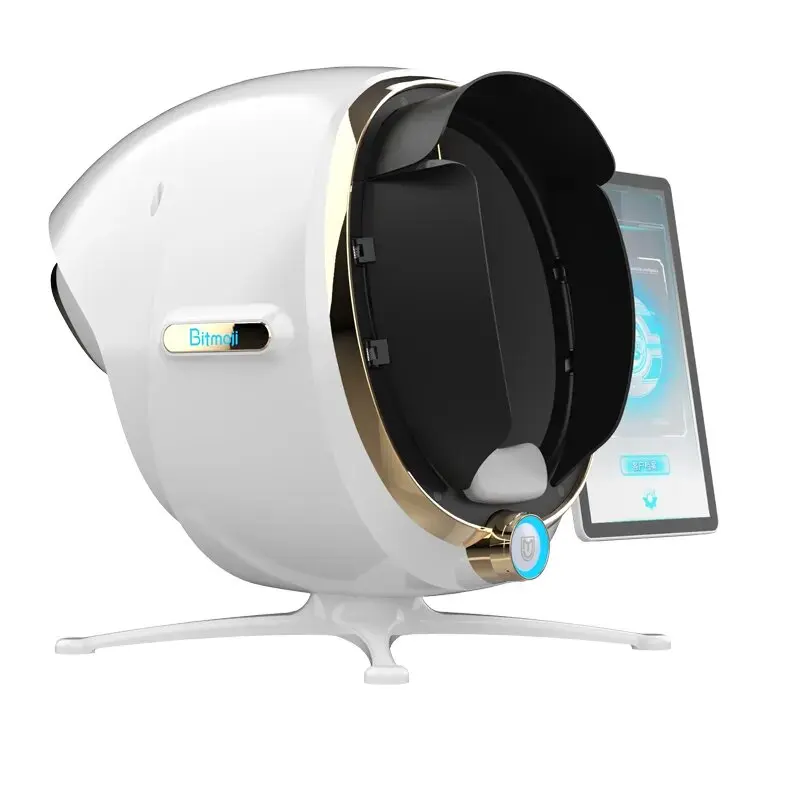 2023 Most Popular Multilingual Bitmoji AI Intelligent HD Camera Skin Analyzer Full Face Scan Magic Mirror Skin Analysis Machine