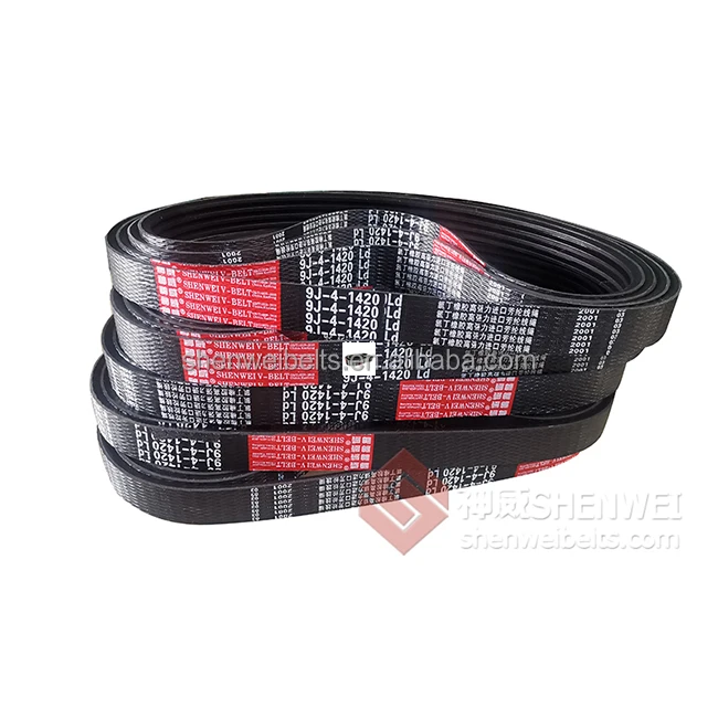 SHENWEI wholesale wrapped banded harvest combine spare parts combination belt harvest v-belt agricultural machine belt