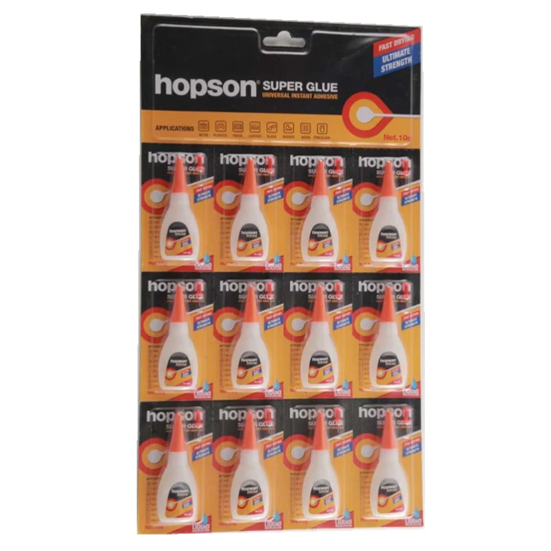 12pcs Super Glue 502 Blister Packing Cheap Price 502 Super Glue Ethyl Cyanoacrylate Adhesive