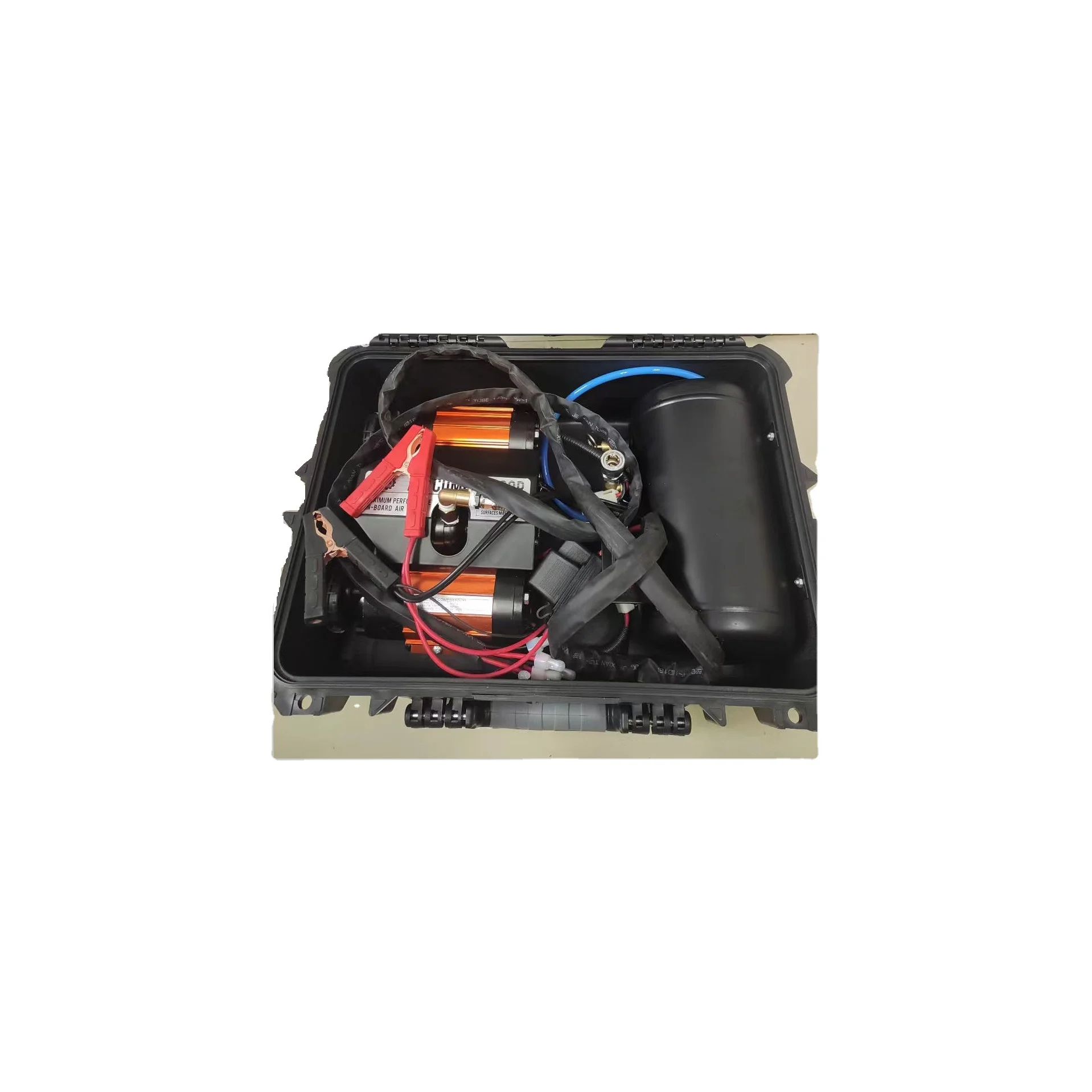 Металлический двойной цилиндр 1 галлон Воздушный бак с насосом цифровой калибровочный пистолет и шланг сверхмощный автомобильный воздушный компрессор